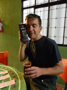 To South America - Me getting close to the acai